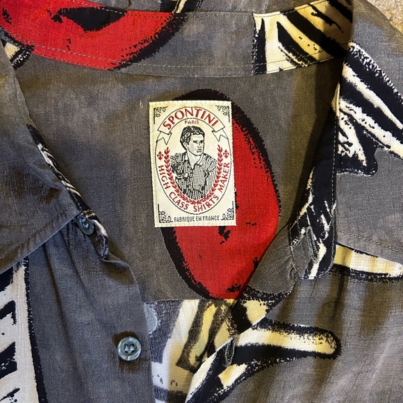 Spontini Paris Vintage Button-Down Shirt - Picture 9 of 10